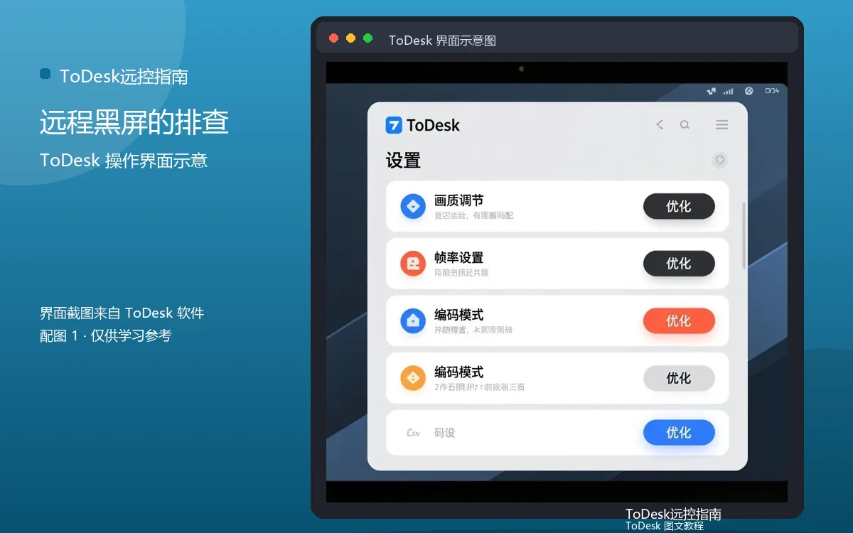远程黑屏的排查界面示意图(配图1)