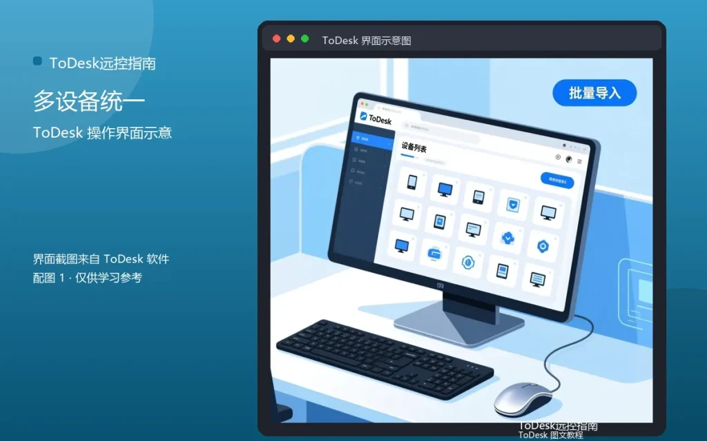 ToDesk批量设备操作:多设备统一处理配图
