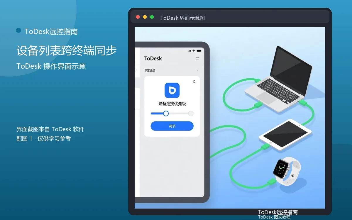 设备列表跨终端同步界面示意图（配图1）