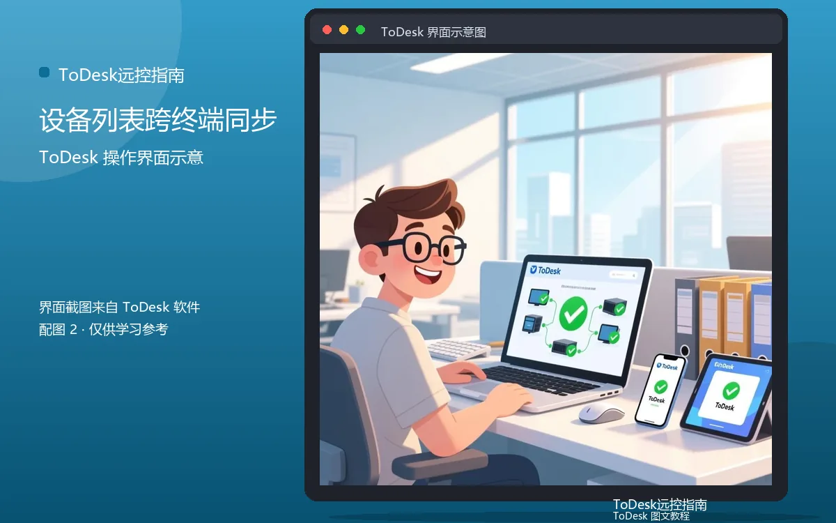 设备列表跨终端同步界面示意图（配图2）