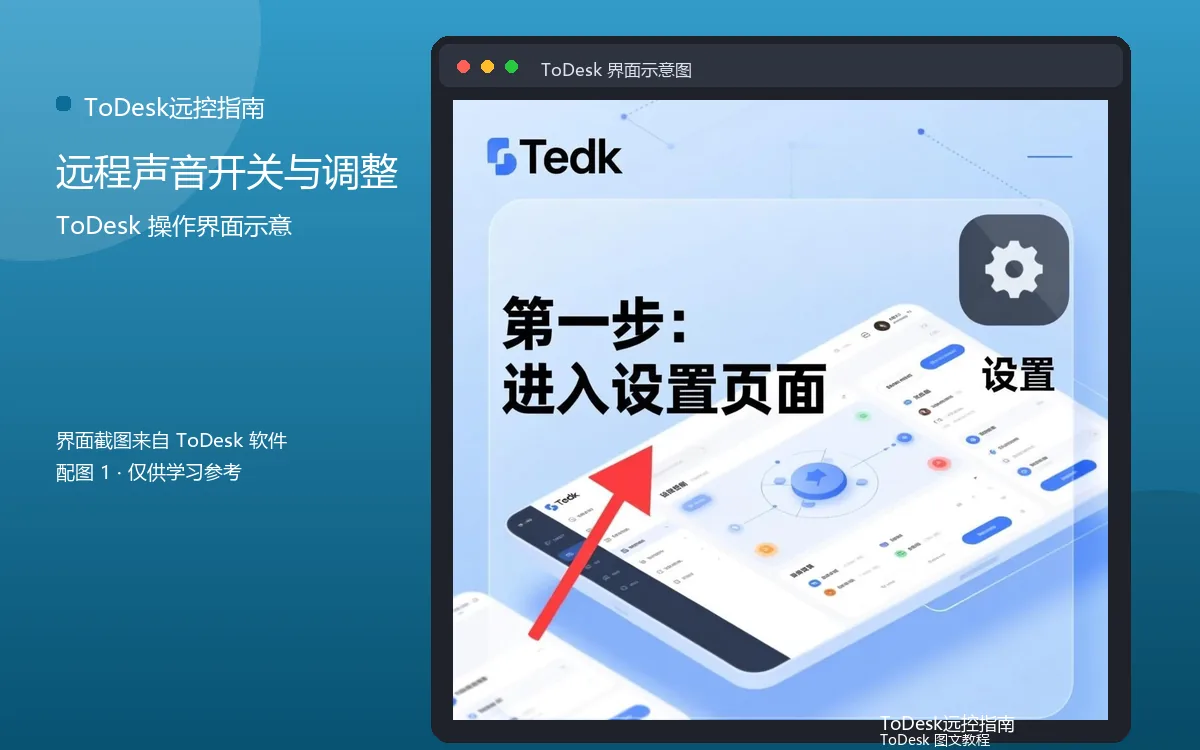 远程声音开关与调整界面示意图（配图1）