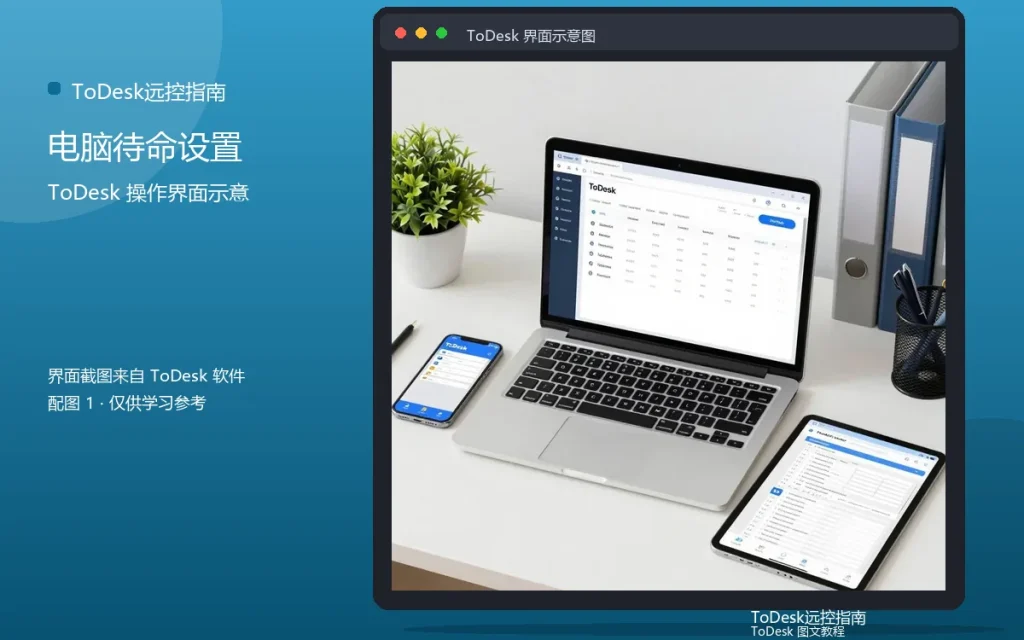 ToDesk无人值守教程：电脑待命设置步骤配图
