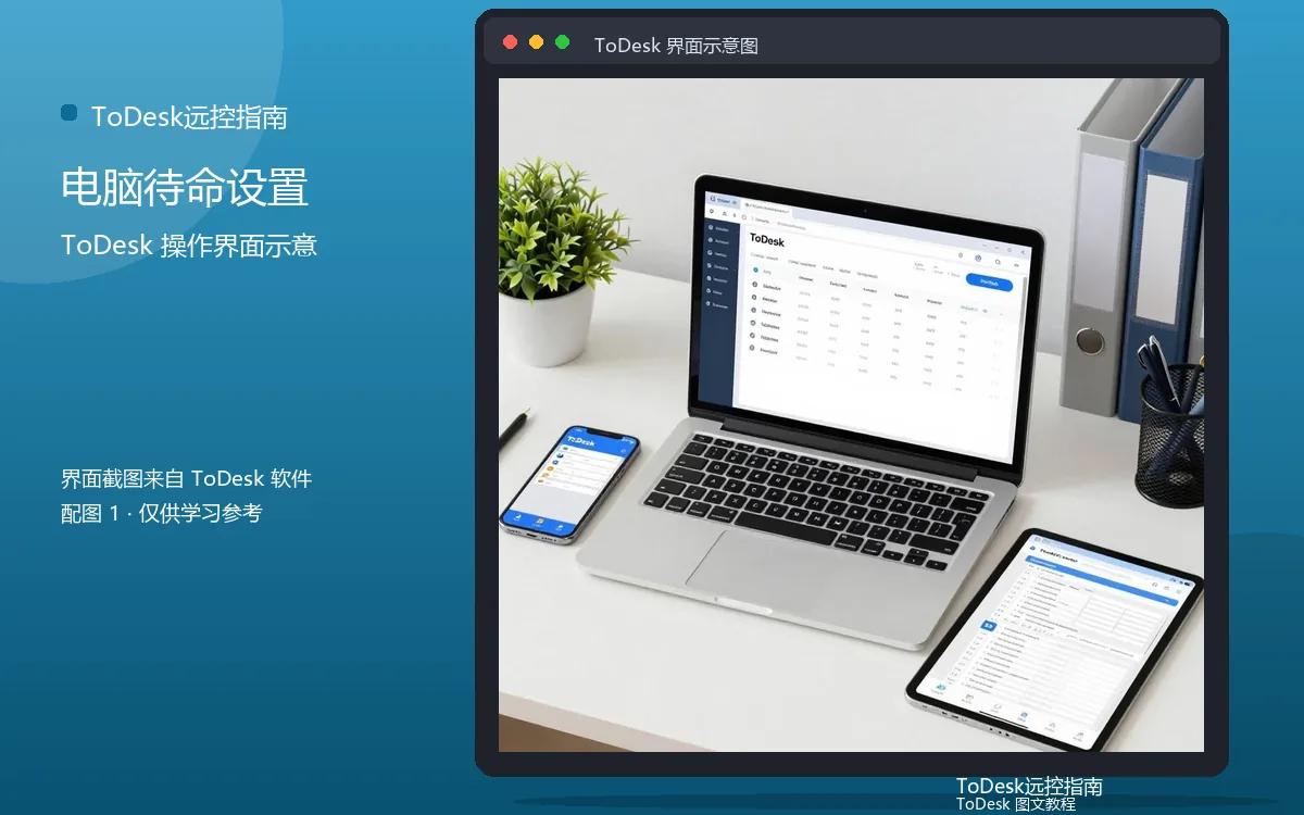电脑待命设置界面示意图（配图1）