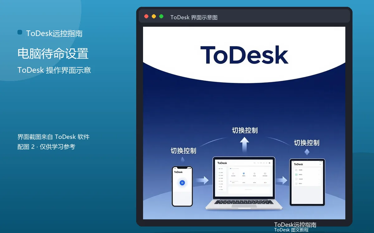 电脑待命设置界面示意图（配图2）