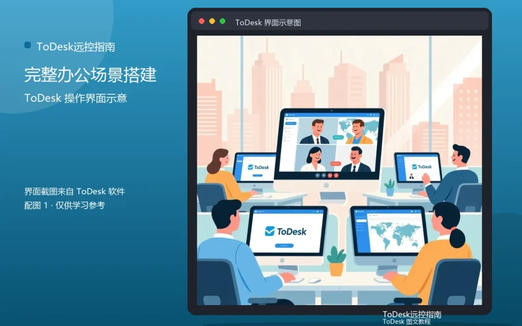 ToDesk远程办公教程：完整办公场景搭建配图