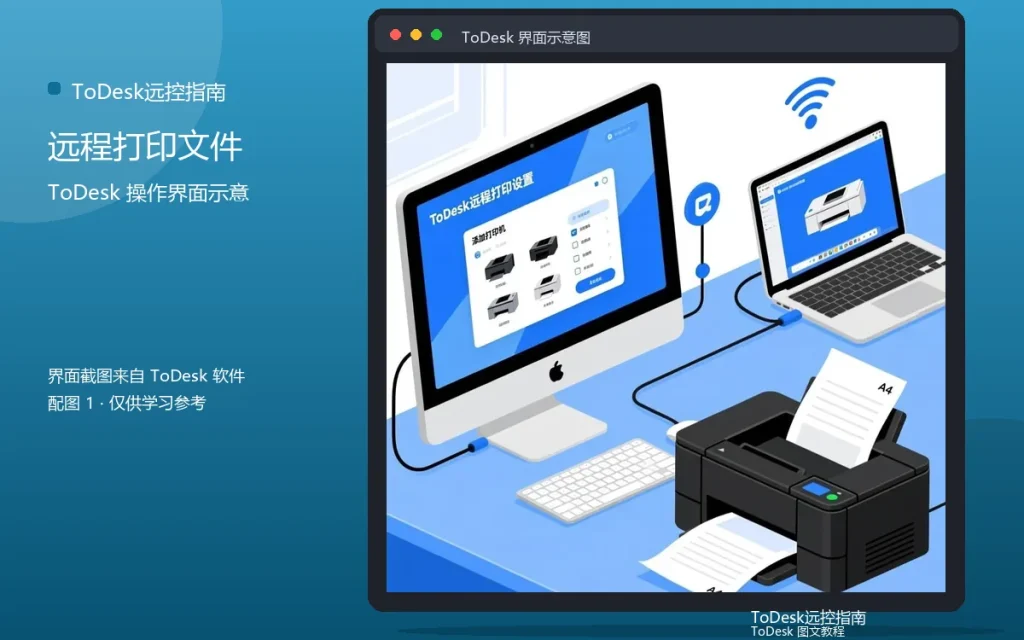 ToDesk远程打印教程：远程打印文件步骤配图