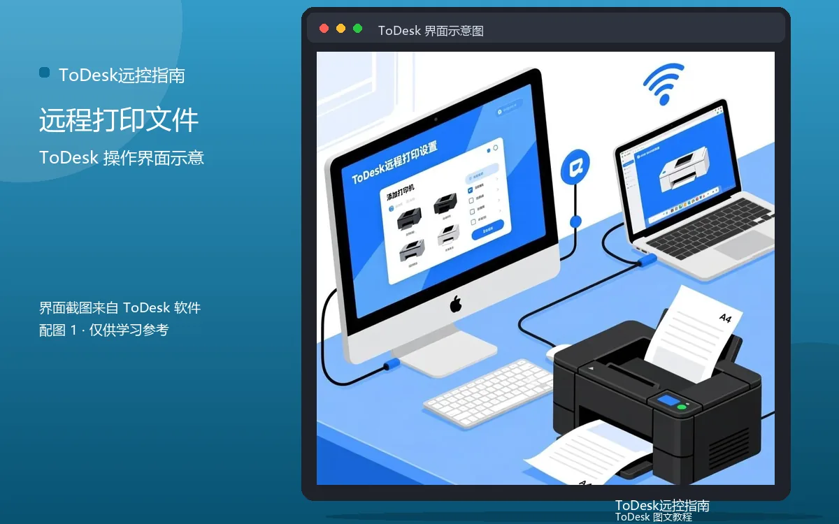 远程打印文件界面示意图（配图1）
