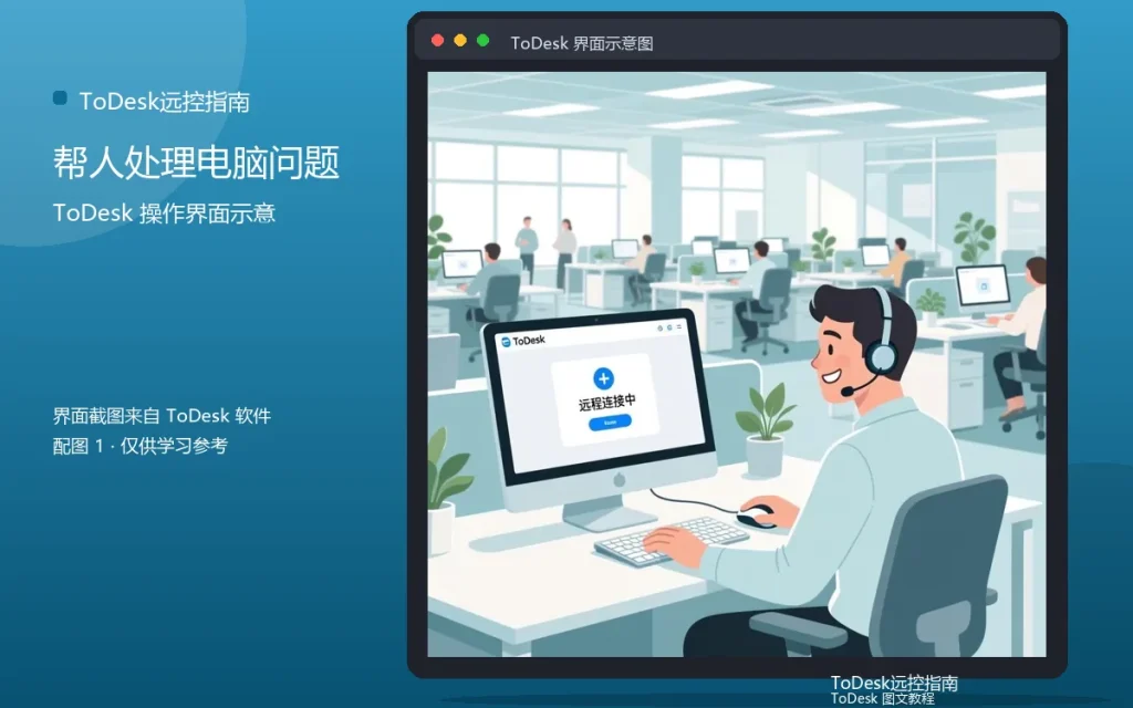 ToDesk远程协助教程：帮人处理电脑问题配图