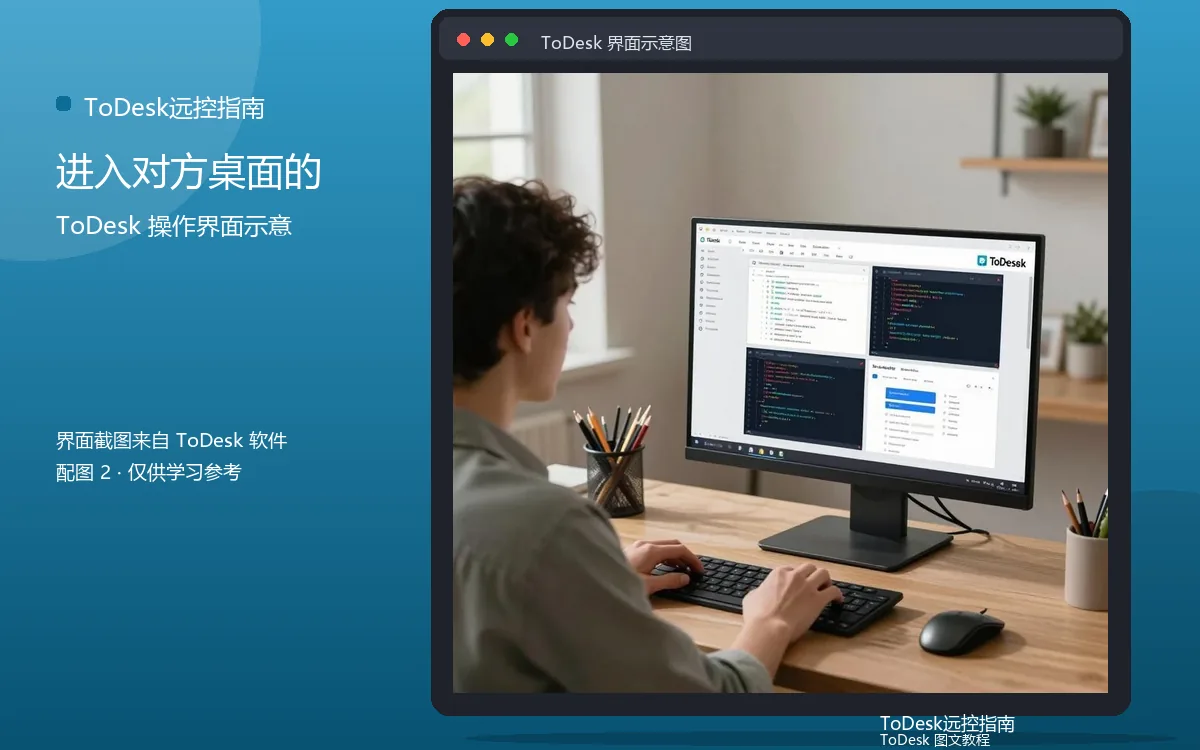 进入对方桌面的界面示意图(配图2)