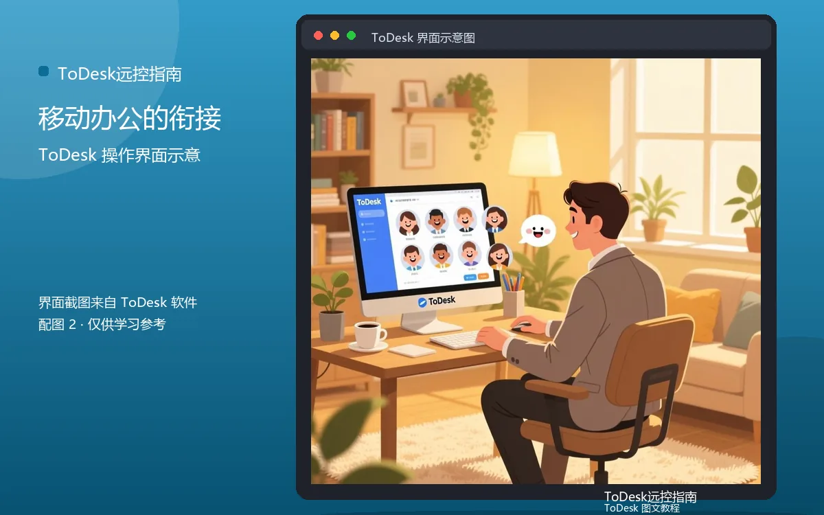 移动办公的衔接界面示意图(配图2)