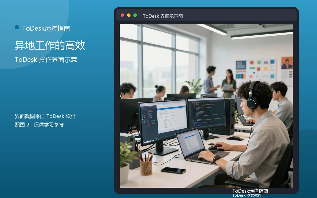异地工作的高效界面示意图(配图2)